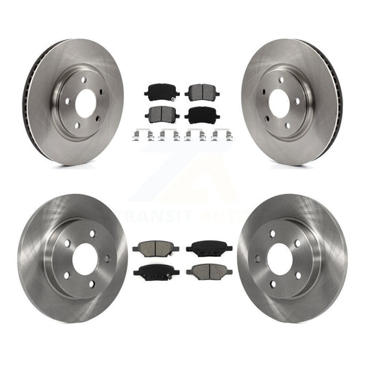 Brake Rotor Semi-Metallic Pad Front Rear Kit For Chevrolet Pontiac Cobalt G5 Ion