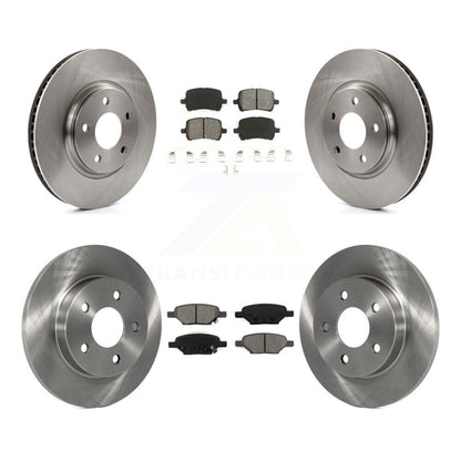 Brake Rotors Semi-Metallic Pad Front Rear Kit For Chevrolet Malibu Pontiac G6 G5