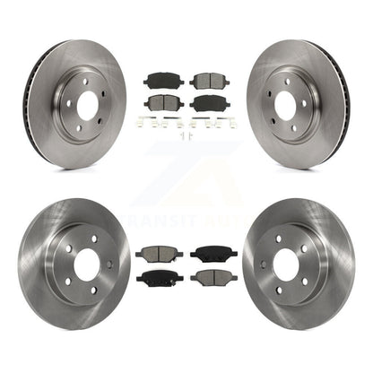 Disc Brake Rotors And Semi-Metallic Pads Front Rear Kit For Pontiac G5