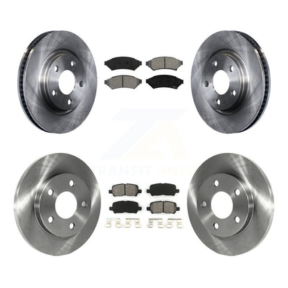 Brake Rotors & Semi-Metallic Pad Front Rear Kit For Buick LaCrosse Pontiac Grand