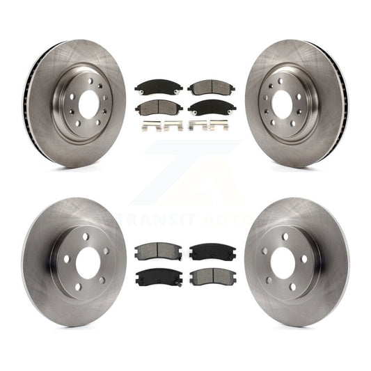 Brake Rotor And Semi-Metallic Pad Front Rear Kit For 2004 Pontiac Bonneville GXP