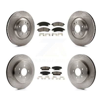 Brake Rotor And Semi-Metallic Pad Front Rear Kit For 2006-2007 Cadillac CTS Base