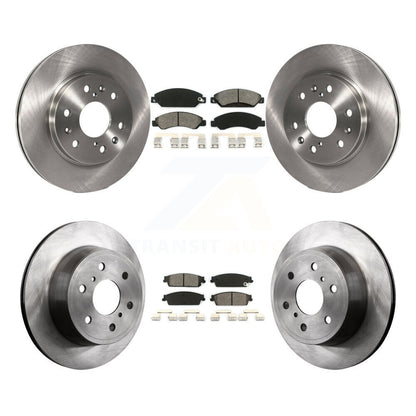 Brake Rotor Semi-Metallic Pad Front Rear Kit For Chevrolet Avalanche Cadillac XL