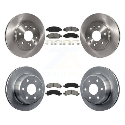 Disc Brake Rotor Semi-Metallic Pad Front Rear Kit For Chevrolet Express 1500 GMC