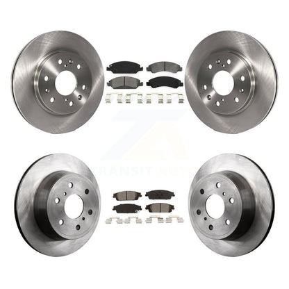 Brake Rotor Semi-Metallic Pad Front Rear Kit For GMC Sierra 1500 Chevrolet Tahoe
