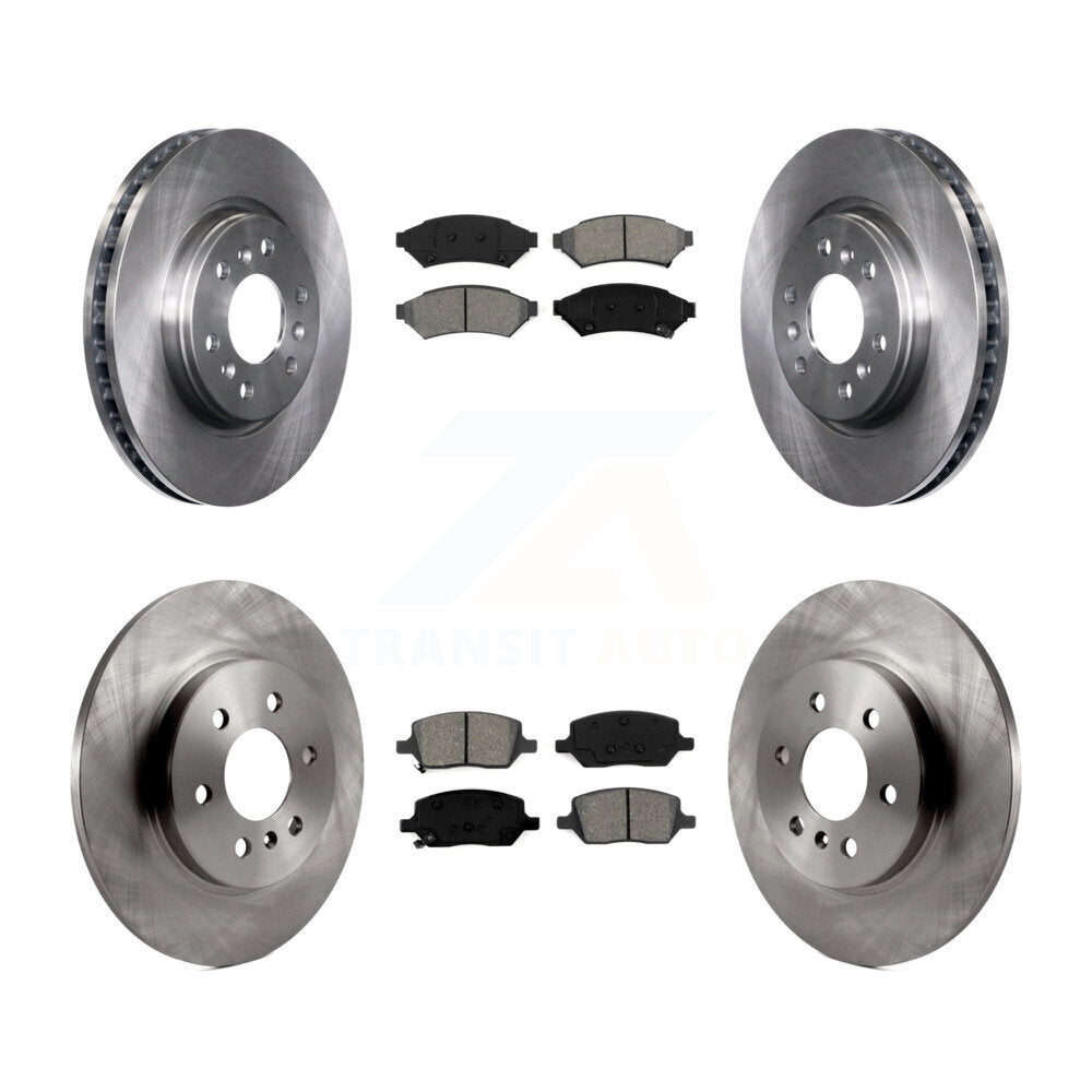 Brake Rotor Semi-Metallic Pad Front Rear Kit For Pontiac Montana Chevrolet Buick