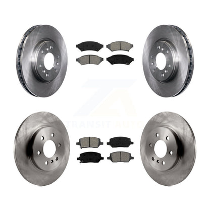 Brake Rotor Semi-Metallic Pad Front Rear Kit For Pontiac Montana Chevrolet Buick