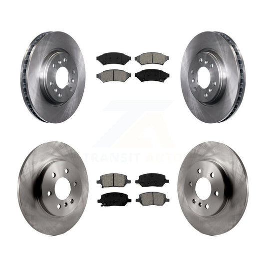 Brake Rotor Semi-Metallic Pad Front Rear Kit For Pontiac Montana Chevrolet Buick