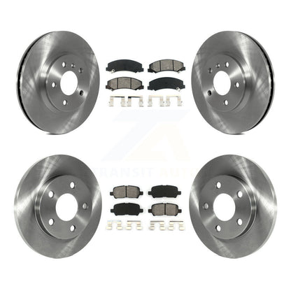 Disc Brake Rotor & Semi-Metallic Pad Front Rear Kit For Chevrolet Impala Limited