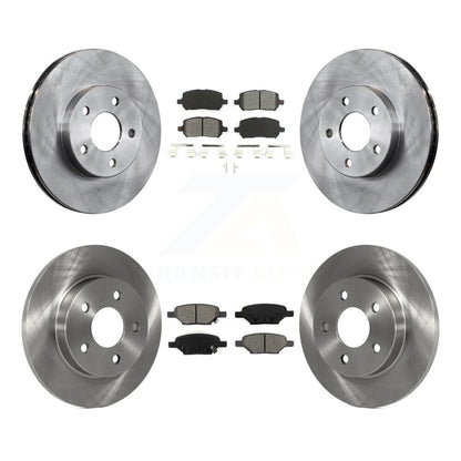 Disc Brake Rotors And Semi-Metallic Pads Front Rear Kit For Pontiac G5