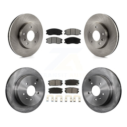 Brake Rotor & Semi-Metallic Pad Front Rear Kit For Chevrolet Equinox Pontiac Vue