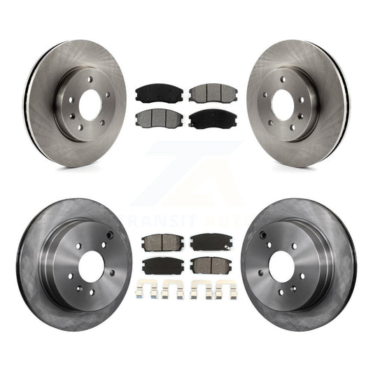 Brake Rotor & Semi-Metallic Pad Front Rear Kit For Chevrolet Equinox Pontiac Vue