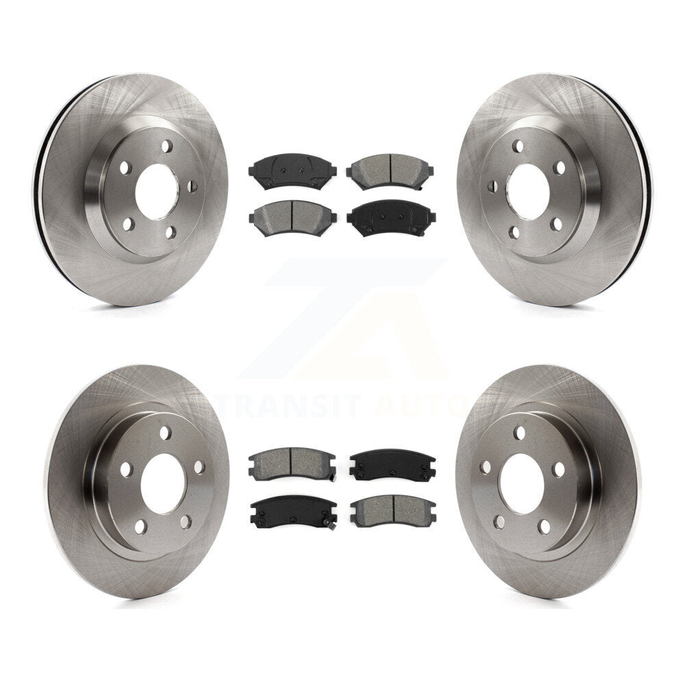 Brake Rotor Semi-Metallic Pad Front Rear Kit For 2005 Buick LeSabre Pontiac Park
