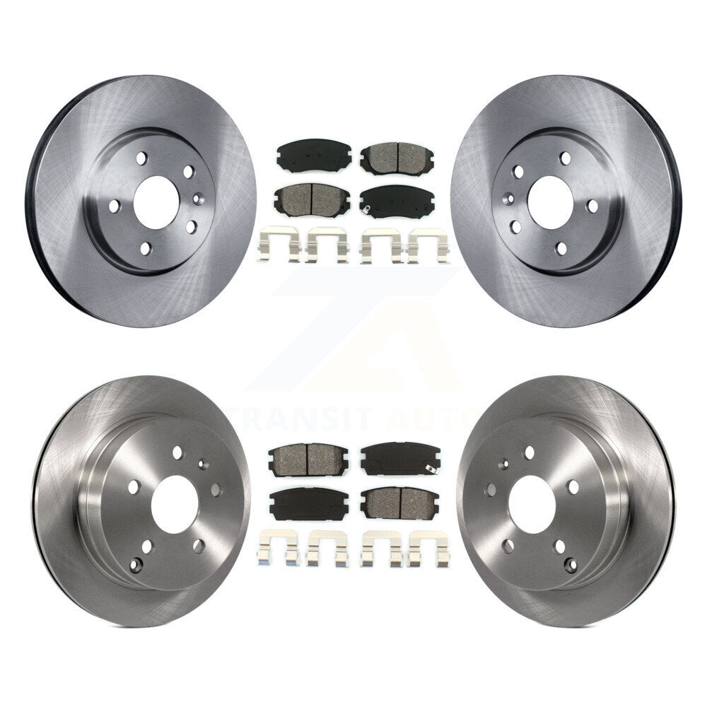 Brake Rotor & Semi-Metallic Pad Front Rear Kit For Chevrolet Equinox GMC Terrain