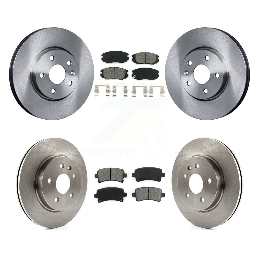 Brake Rotor & Semi-Metallic Pad Front Rear Kit For Chevrolet Malibu Impala Buick