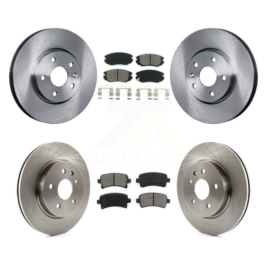 Brake Rotor & Semi-Metallic Pad Front Rear Kit For Chevrolet Malibu Impala Buick