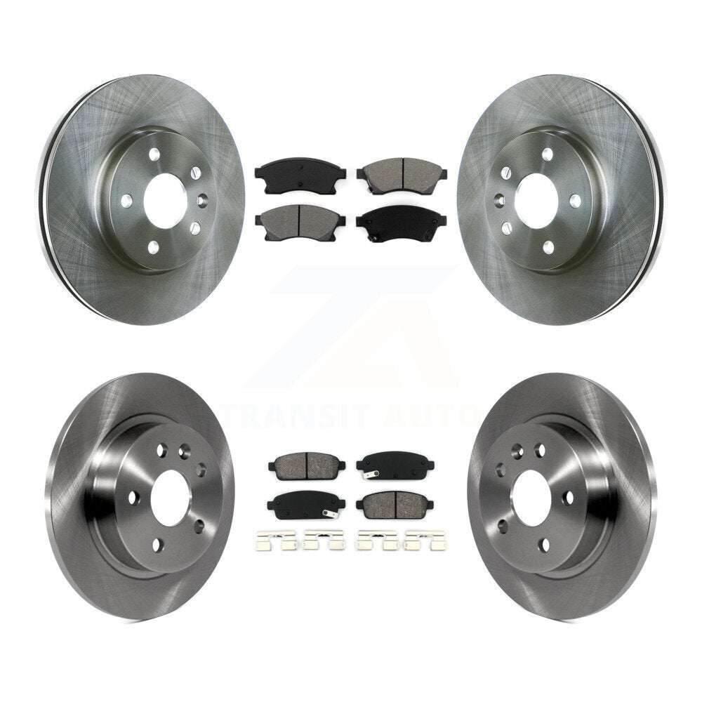 Brake Rotor & Semi-Metallic Pad Front Rear Kit For Chevrolet Cruze Sonic Limited