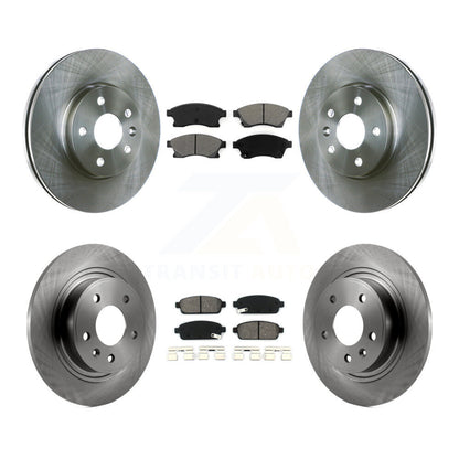 Disc Brake Rotors And Semi-Metallic Pads Front Rear Kit For Chevrolet Cruze