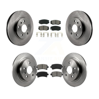 Disc Brake Rotor & Semi-Metallic Pad Front Rear Kit For Chevrolet Malibu Limited