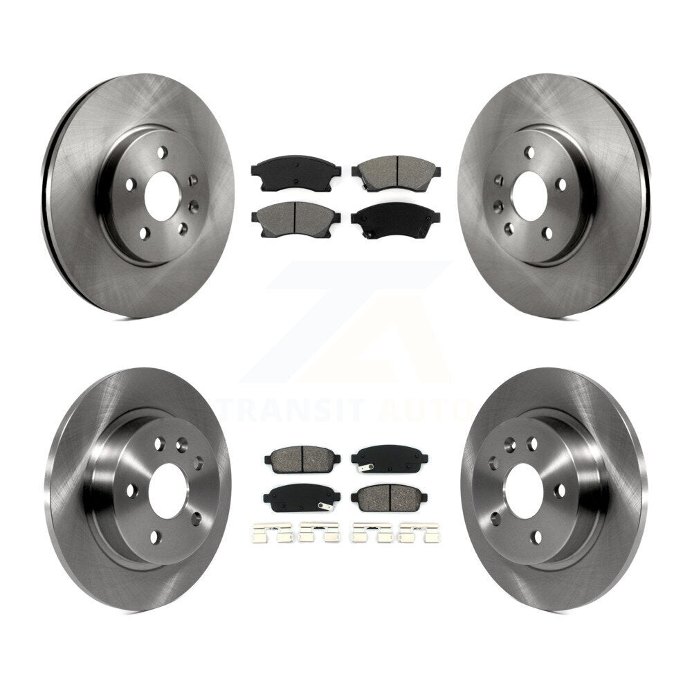 Brake Rotors & Semi-Metallic Pad Front Rear Kit For 2013-2014 Chevrolet Sonic RS