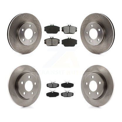 Disc Brake Rotors Semi-Metallic Pad Front Rear Kit For 1994-1995 Ford Taurus SHO