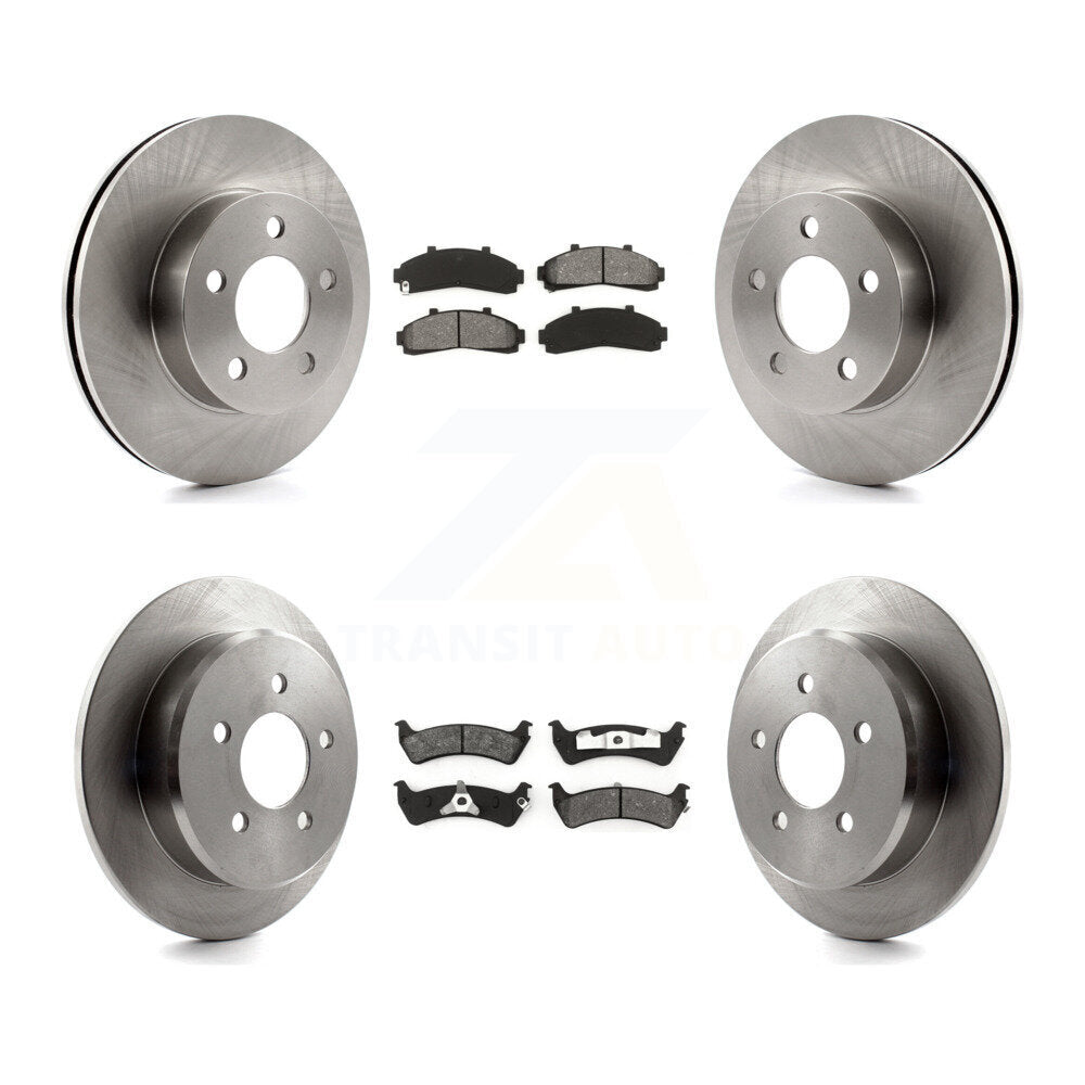 Brake Rotors & Semi-Metallic Pad Front Rear Kit For Ford Ranger Explorer Mercury