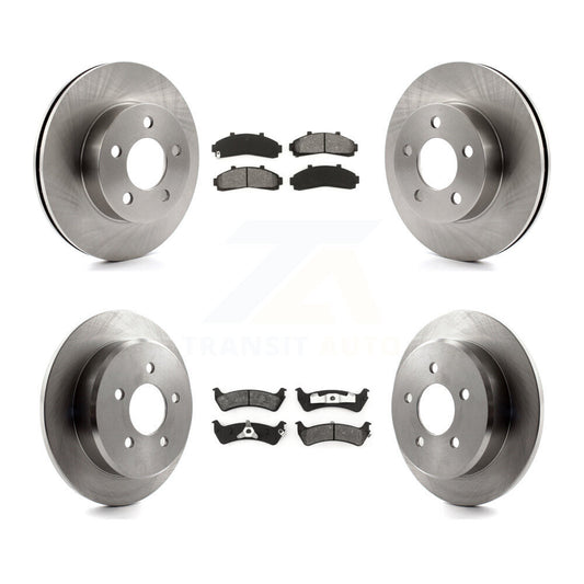 Brake Rotors & Semi-Metallic Pad Front Rear Kit For Ford Ranger Explorer Mercury