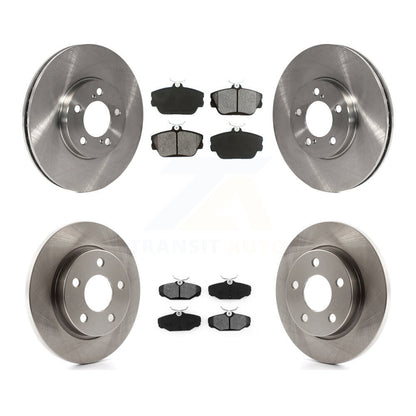 Brake Rotor Semi-Metallic Pad Front Rear Kit For Ford Taurus Lincoln Continental
