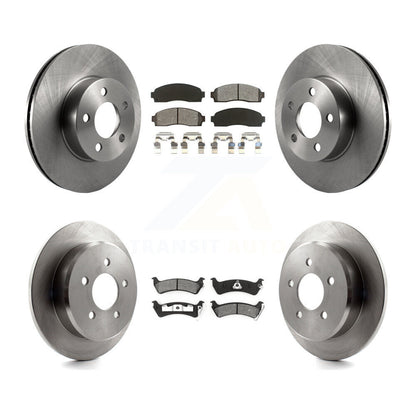 Brake Rotors & Semi-Metallic Pad Front Rear Kit For Ford Explorer Sport Trac 4WD
