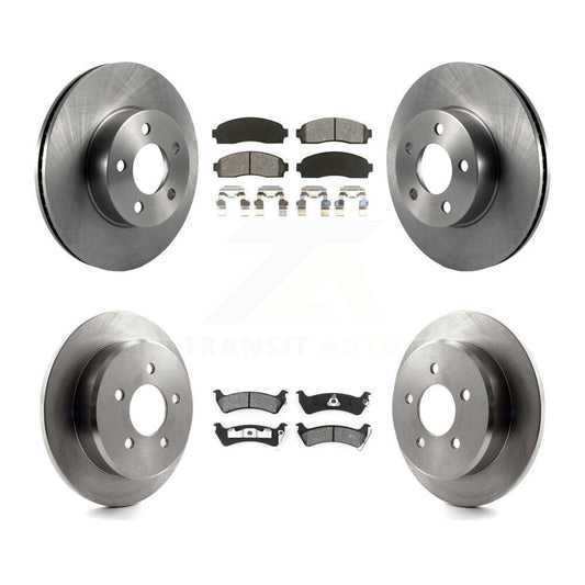 Brake Rotors & Semi-Metallic Pad Front Rear Kit For Ford Explorer Sport Trac 4WD