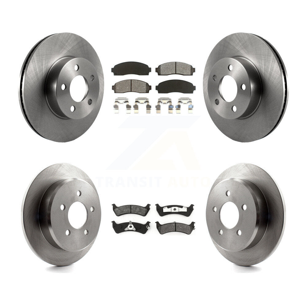 Brake Rotors & Semi-Metallic Pad Front Rear Kit For 2001 Ford Explorer Sport 4WD
