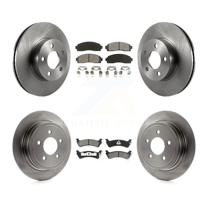 Brake Rotors & Semi-Metallic Pad Front Rear Kit For Ford Explorer Sport Trac 4WD
