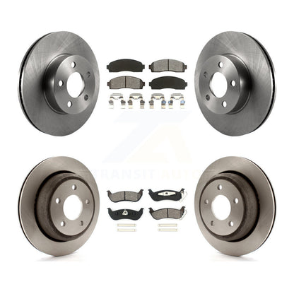 Disc Brake Rotors & Semi-Metallic Pad Front Rear Kit For Ford Ranger Mazda B4000