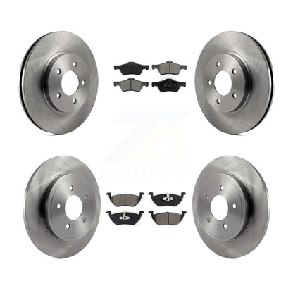Disc Brake Rotors Semi-Metallic Pad Front Rear Kit For Ford Escape Mazda Tribute
