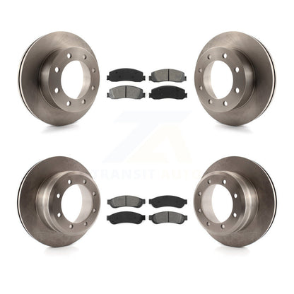 Brake Rotors Semi-Metallic Pad Front Rear Kit For 2012 Ford F-350 Super Duty 4WD