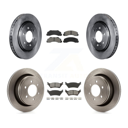 Disc Brake Rotors And Semi-Metallic Pads Front Rear Kit For Ford F-150