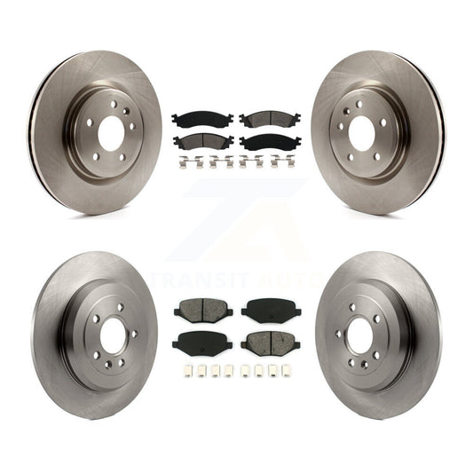 Disc Brake Rotors Semi-Metallic Pad Front Rear Kit For 2010-2012 Ford Taurus SHO