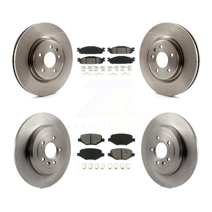 Brake Rotor & Semi-Metallic Pad Front Rear Kit For Ford Explorer Flex Taurus MKT