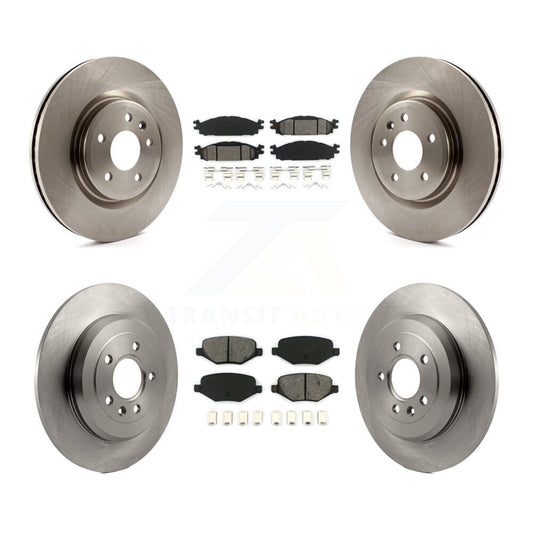 Brake Rotor & Semi-Metallic Pad Front Rear Kit For Ford Explorer Flex Taurus MKT