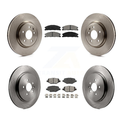 Disc Brake Rotor & Semi-Metallic Pad Front Rear Kit For 2013 Ford Explorer Sport