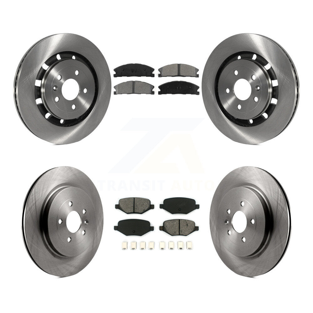 Brake Rotors & Semi-Metallic Pad Front Rear Kit For Ford Explorer Police Utility