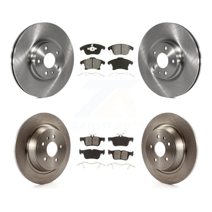 Disc Brake Rotors & Semi-Metallic Pad Front Rear Kit For Ford Fusion Lincoln MKZ