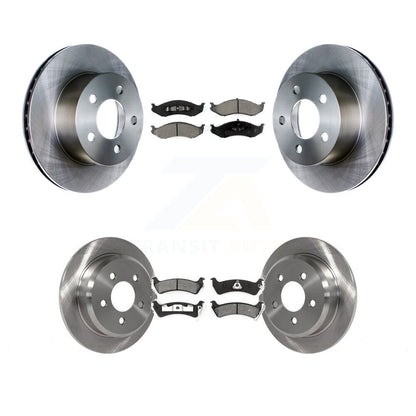 Disc Brake Rotors And Semi-Metallic Pads Front Rear Kit For Jeep Grand Cherokee