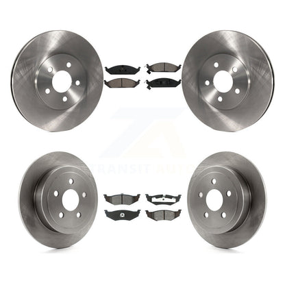 Brake Rotor & Semi-Metallic Pad Front Rear Kit For Chrysler Cirrus Dodge Stratus