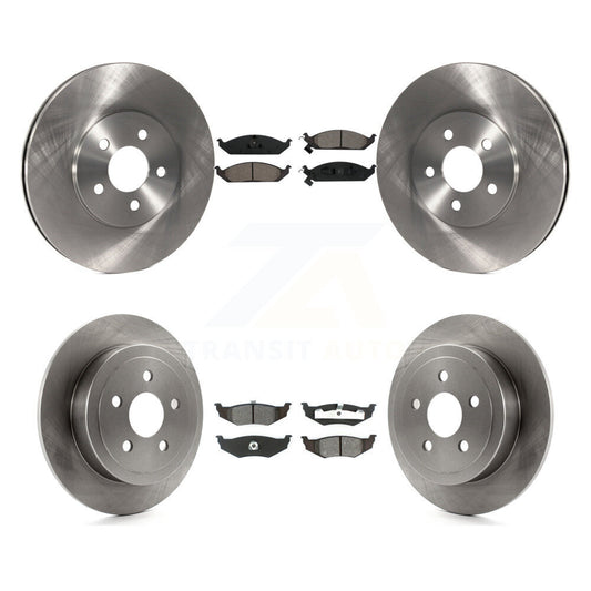 Brake Rotor & Semi-Metallic Pad Front Rear Kit For Chrysler Cirrus Dodge Stratus