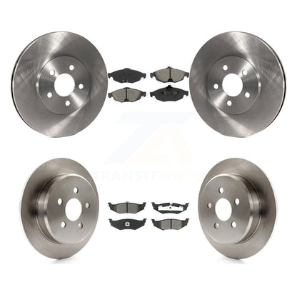 Brake Rotors Semi-Metallic Pad Front Rear Kit For Chrysler Sebring Dodge Stratus