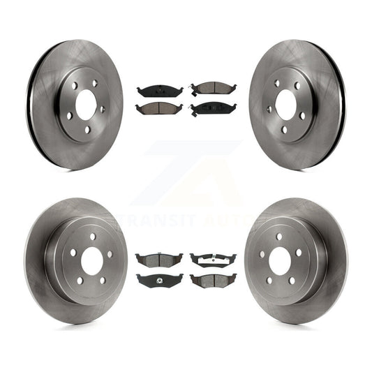 Brake Rotor & Semi-Metallic Pad Front Rear Kit For Chrysler Sebring Cirrus Dodge