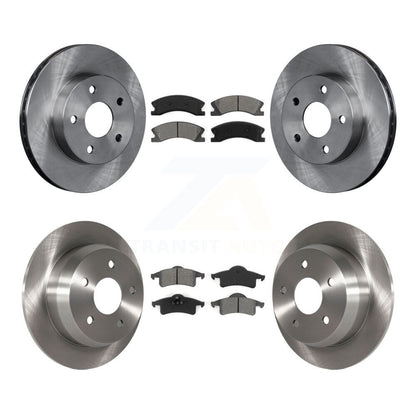 Disc Brake Rotors And Semi-Metallic Pads Front Rear Kit For Jeep Grand Cherokee