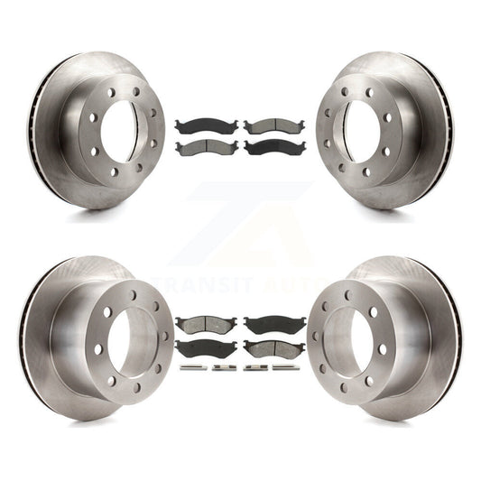 Brake Rotor & Semi-Metallic Pad Front Rear Kit For 2001-2002 Dodge Ram 2500 3500