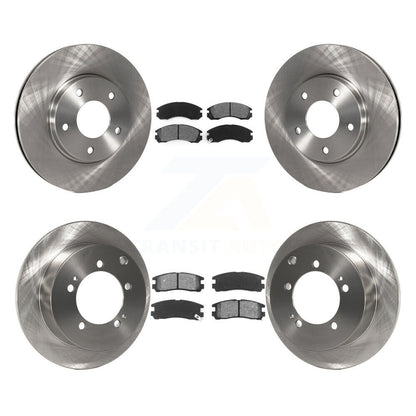 Brake Rotors & Semi-Metallic Pad Front Rear Kit For 2000 Mitsubishi Eclipse 3.0L